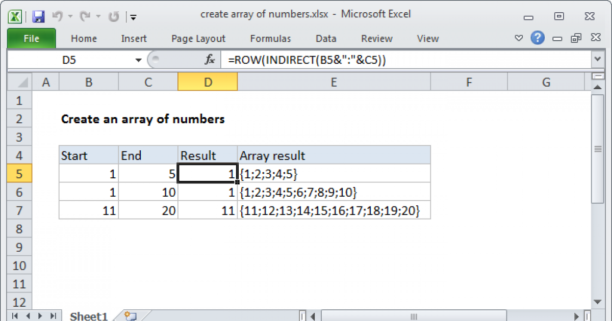 How To Create An Array Of Increasing Numbers In Python